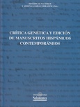Crítica genética y edición de manuscritos híspanicos contemperán